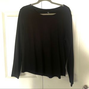 Dress barn Black Long sleeve top - Sz L